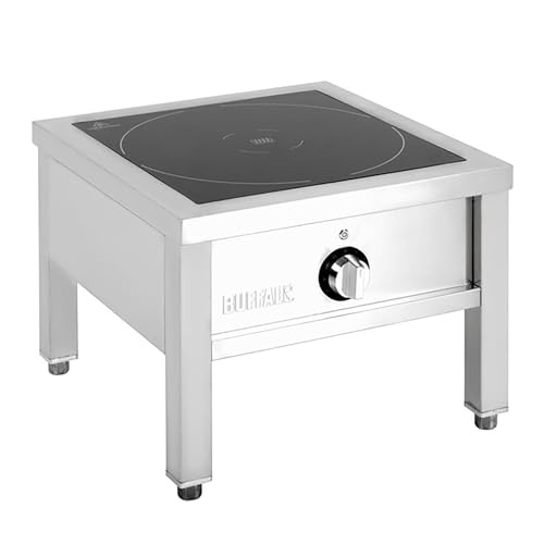 Buffalo Large Stainless Steel Induction Stock Pot Stove 8kW HT766 | Rapidly delivers even, powerful heat distribution across heavy-duty cooking vessels in busy commercial kitchens.