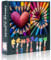 Colored Pencils Jigsaw Puzzles Colorful Pencils Arranged in a Heart Shape Jigsaw Puzzles 1000 Pieces Adults Clorful Puzzle Sets Funny Challenging Puzzle Game for Boy Girls Gifts