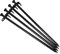 FONDOTIN 4 Pièces Clou au Sol soulevé Usine pieu extérieur abri de Jardin Pointe de Voie Filet de Jardin Outils de Jardinage piquets paysagers Outils de Fixation de Tente ongle Le Fer Black