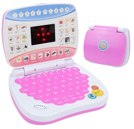 Computer Per Laptop Giocattolo Per Bambini | Laptop Di Apprendimento Educativo Con Musica E Attività | Fai Finta Di Giocare Al Computer Per Bambini, In Età Prescolare, Scuola Materna (età 3+)