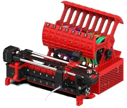 1PC for Baiozraw Voron 2.4/Trident ERCF V2 8 Color Rabbit 2.0 Enraged Rabbit Voll- oder Upgrade-Kit Multi-Material-MMU for 3D-Drucker(V1 9C Upgrade V2 8C,With BTT MMB)