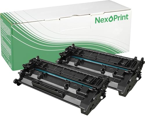 NexoPrint CF226A 26A Doppelpack schwarz Toner kompatibel mit HP LaserJet Pro MFP M426dn Pro MFP M426dw Pro MFP M426 fdn schwarz 6500 Seiten