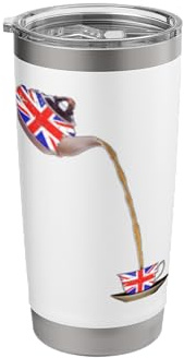 Union Jack - Flag of The United Kingdom Teapot and Teacup Stainless Steel Insulated Tumbler