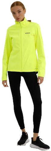 Airtracks Damen Winter Fahrradjacke Softshell Thermojacke Aktive Comfort Line - Laufjacke - Warm - Wasserabweisend - Winddicht - Atmungsaktiv - Reflektierend