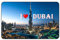 Cadora Magnetschild Kühlschrankmagnet I Love Dubai I