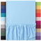 leevitex® Spannbettlaken 90x200cm - 100x200cm | Spannbetttuch Bettlaken | 100% Jersey Baumwolle | Matratzenhöhe bis 25 cm | Öko-tex | Hellblau/Himmelblau