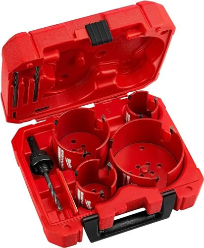 Milwaukee 49-56-9285 Lot de 8 scies-cloches Big Hawg avec dents en carbure