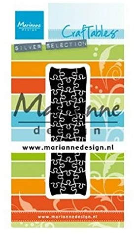 Marianne Design CR1492 Punch Craftables Stanz-Puzzle, Metall, Silber oder Weiß, S