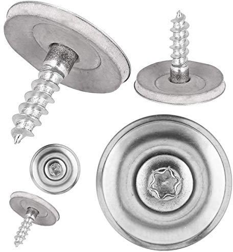 Spenglerschrauben 4,5x45 DIN 7995 TX EPDM-Dichtscheibe Torx Neopren-Gummidichtung rostfreier A2 Edelstahl 4,5 x 45 mm - 15 mm 10 Stück