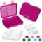 My Vesperbox – Len - Bento Box Kinder - Lunchbox mit 4+2 Fächern - extrem robust – Brotdose – Brotbox ideal für Kindergarten und Schule… (Lila)