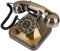 Exliy Téléphone Fixe numérique Vintage, téléphones filaires rétro à l'ancienne, téléphone Filaire à réduction de Bruit de Petite Taille, téléphone Antique Vintage pour la décoration