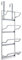 FiNeWaY 2 in 1 4 Tier Chrome Over The Door & Wall Mounted Towel Rail Rack Hanger Holder Bathroom Storage Organiser Shelves