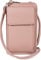 styleBREAKER Damen Mini Bag Geldbörse mit Handy Fach und RFID Schutz, Umhängetasche, Handytasche, Crossbag 02012362, Farbe:Altrose