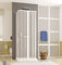 Box doccia 3 lati a soffietto cm. 80x80x80 riducibile su misura, in acrilico pvc