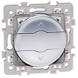 Interrupteur de volets-roulants Square 3 positions - Silver