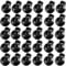 J.CARP 30Pcs Ball Shape Plastic Cord Locks End Spring Toggle Stopper, Single Hole Elastic Cord Adjuster, Suit for Hat Straps, Drawstrings, Bags, Shoelaces, Clothing, Paracord, and more
