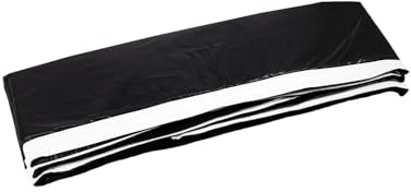 VirtuFit Trampolin Randabdeckung 183 x 274 cm 25mm Premium Schutzkante Rechteckig Schwarz UV-Beständig PVC