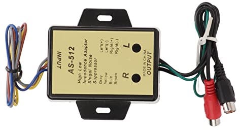 Adattatore ad alta bassa impedenza e convertitore di uscita per altoparlanti audio per sistemi audio e per auto