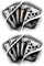 Temporäre tattoos Kartenspiel - 1 Blatt von Fake tattoos | Karten Tätowierung | Schwarz | Karten Klebetattoos, Herren, Damen - TATTOO YOUR STYLE