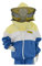 LYSON Imkerjacke mit Hut, Imkerjacke mit Reißverschluss, Schutzjacke, Imkerjacke mit Rundschleier, Imkerbluse, Imkereibedarf, Schutz vor Mücken Imkerbekleidung sportlicher Style – Modell 2 Größe XXL