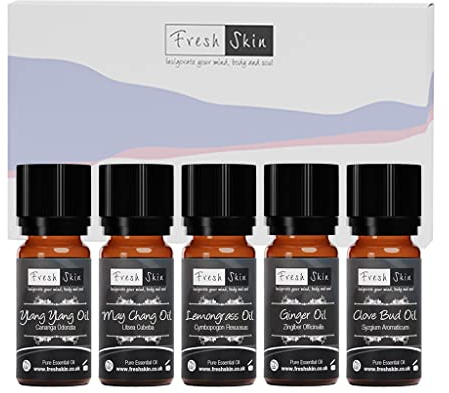 Freshskin Beauty LTD | 10ml Essential Oil Set - Exotic (5 x 10ml) - 100% Pure & Natural Essential Oils