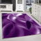 SIMPEX Kurzflor Teppich, Abstrakt Wellen Design, Violett, 140 x 200 cm, Moderner Stil für Wohnzimmer