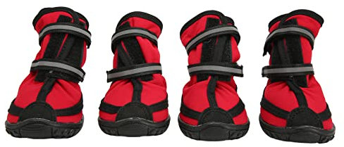 Hundeschuhe, Pfotenschutz, Hundeschuhe Mit Reflektierenden Streifen Für Heiße Straßen, Sommer, Atmungsaktive Hundeschuhe Zum Wandern(M)