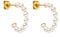PURELEI® Pure Soul Ohrringe (Gold) – Damenohrringe aus langlebigem Edelstahl – Wasserfeste Ohrringe Damen – Modeschmuck für deinen individuellen Look – 10 mm Innendurchmesser