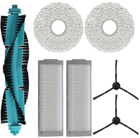 Accesorios de repuesto compatibles con Cecotec para Conga 11090 Spin Robot aspiradora, almohadillas de fregona, incluye filtros HEPA y cepillos