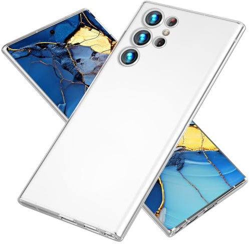 NALIA Ultra Slim Hardcase für Samsung Galaxy S24 Ultra - Hülle | Weiß Transparent, Vergilbungsschutz, UV-stabiles Polycarbonat, Linsen einzeln umschlossen, Anti-Fingerprint