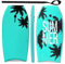 HOMASIS Bodyboard Schwimmbrett mit Zugseil 90 cm, Surfbrett für Kinder und Erwachsene, Surfbrett mit EPS-Schaumkern und Kokospalmen-Motiv, Grün (83 x 47 x 5,5 cm)