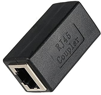 Jemora RJ45 Coupler In-Line Coupler CAT 5/CAT 6/CAT 7 LAN Ethernet Cable Extender Adapter Connector Female to Female Straight Modular Plug