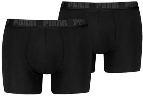 PUMA Herren Boxer Boxershorts Shorts Unterhosen Comfort Stretch 2er Pack, Wäschegröße:M, Artikel:-002 Black/Phantom