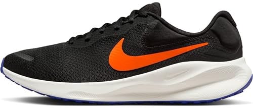 Nike Revolution 7 Straßenlaufschuh für Herren, Black/Hyper Crimson-Astronomy Blue-Sail, FB2207-008, 45 EU (11 US)