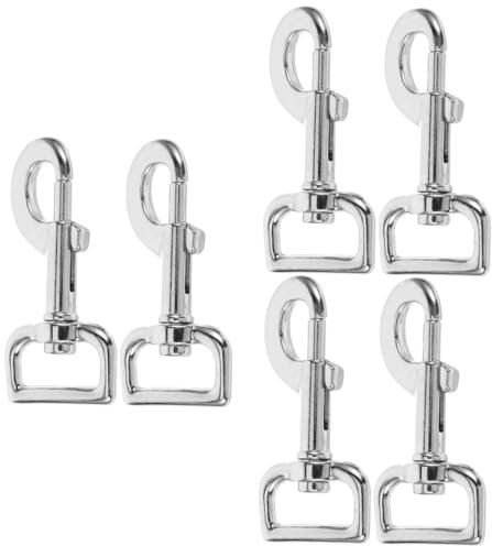 BESPORTBLE 6 STK Drehbarer Karabinerhaken Heavy Duty Karabinerhaken Für Die Leine Schnalle Für Die Hundeleine Schnalle Der Hundeleine Ersatz Der Hundeleinen-Clips Drehbarer Clip Zinklegierung