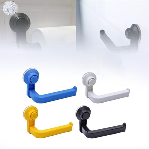 Punch Free Paper Towel Holder, Suction Cup Bathroom Roll Holder, Wall Mount Paper Towel Holder, For Bathroom, Toilet(Yellow)