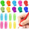 PROPOG 18 Stück Schreibhilfe für Stift Kinder, Stifthalter Kinder Hilfe Silikon Erwachsene Schreibhilfe Stifthaltung Ergonomische Stifte Kinder für Linkshänder oder Rechtshänder