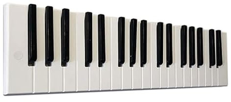 Tefexer Piano Coat Rack Wooden Wall Mounted Flip Down Wall Hook Rack Wall Art for Home Decoration