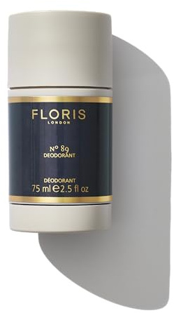 Floris London No.89 Deodorant Stick (75ml) | Gently Scented Anti-Odour Roll-On, Alcohol & Aluminium Free, Suitable for Sensitive Skin, Vitamin E Protects Underarms