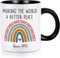 Birthday Gifts for Women - Making The World A Better Place Since 1955 - 330ml/11oz Coffee Mug for 70th Birthday, Mother, Best Friends - Thanksgiving