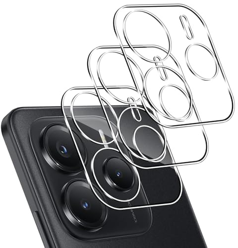 Locofun Kameraschutz für Xiaomi Redmi Note 14 5G für Panzerglas, [3 Stück] 9H Härte Panzer Kameras Schutz Folie, Anti-Kratzen Kamera Folie HD Klar Linse Schutzglas-Transparent