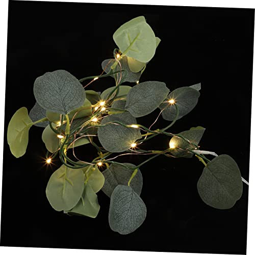 FONDOTIN Eukalyptus Lichterkette Mit Leds Künstliche Für Stimmungsvolle Dekoration Für Hochzeiten Partys Und Innenräume Langlebig Und Sicher
