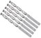 METALLIXITY Drill Bit (5.5mm) 5Pcs, 4241 High-Speed Steel Straight Shank 118° Uncoated Bright Finish Drill Bit for Wood Plastic Iron Copper Aluminum Low Soft Metal