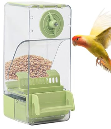 Vogelkäfig-Futterstation für Vögel, automatische Vogelfutterstation für den Käfig | Kolibri-Futterstation mit Füllung oben | Vogelkäfigzubehör für Wellensittiche, Nymphensittiche, Nymphensittiche,