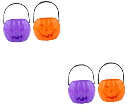 TOPBATHY 2sets Hand-held Halloween Light Decorative Lantern Sound Design Classic Multifunctional Use 2pcs*2 Random Color