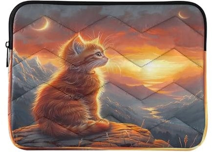 Joitme Orange Kitten Laptoptasche für Männer 15,6 Zoll, umfassender Schutz, Laptop-Aktentasche für Frauen