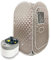 Sauna Box, Ensemble de sauna à vapeur for tout le corps, grand pot à vapeur de 4 L, spa for une personne, avec télécommande de température et de temps, thérapie détox pour le confort de la maison(Grey
