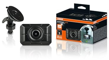 OSRAM ROADsight 1500 Dash Camera, 1080p HD, 2 inch display, 110° wide angle, G-sensor, 30fps, micro SD card slot
