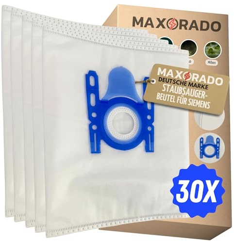 Maxorado 30 Staubsaugerbeutel für Siemens Bosch D E F G H Staubsauger Saugbeutel VS06G2410 Q3.0 Q4.0 Q5.0 Q6.0 Q8.0 VS04 VS06 VS07 VS3 VS4 VS5 VS6 VS7 Z2.0 Z3.0 Z4.0 Z5.0 Z6.0 Z7.0 Beutel