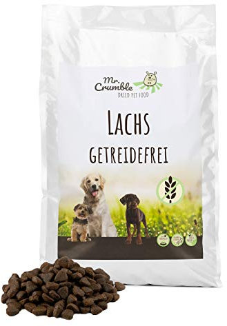 Mr. Crumble Dried Pet Food Hundetrockenfutter getreidefrei mit Lachs und Forelle 15 kg